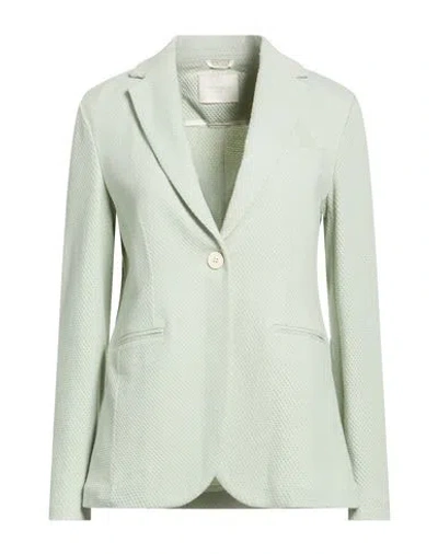 Circolo 1901 Woman Blazer Sage Green Size 6 Cotton, Elastane