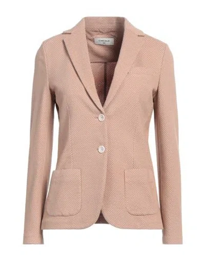 Circolo 1901 Woman Blazer Sand Size 10 Cotton, Elastane In Beige
