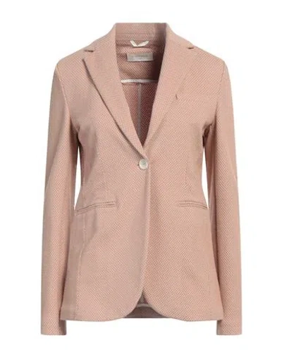 Circolo 1901 Woman Blazer Sand Size 6 Cotton, Elastane In Beige
