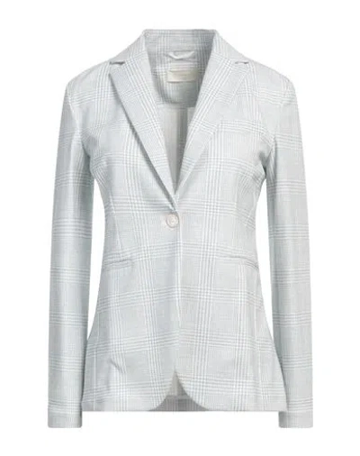 CIRCOLO 1901 CIRCOLO 1901 WOMAN BLAZER SKY BLUE SIZE 6 COTTON, ELASTANE