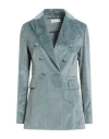 Circolo 1901 Woman Blazer Sky Blue Size 10 Cotton, Elastane
