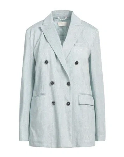 Circolo 1901 Woman Blazer Midnight Blue Size 8 Cotton, Linen
