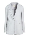 Circolo 1901 Woman Blazer Sky Blue Size 4 Cotton, Elastane