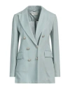 Circolo 1901 Woman Blazer Sky Blue Size 6 Cotton