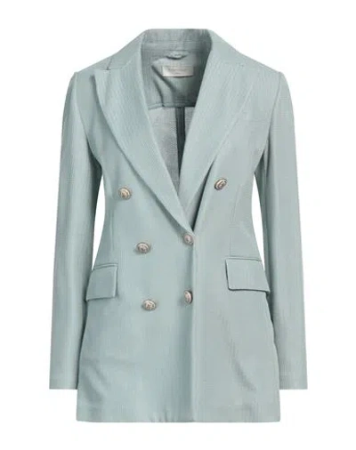 Circolo 1901 Woman Blazer Sky Blue Size 6 Cotton