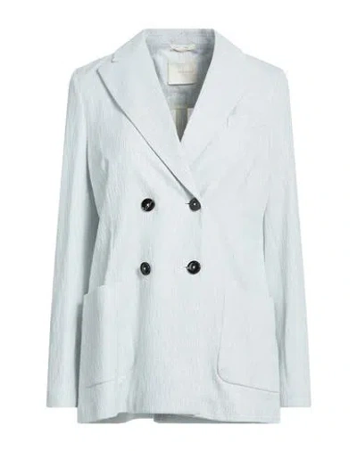 Circolo 1901 Woman Blazer Sky Blue Size 8 Cotton