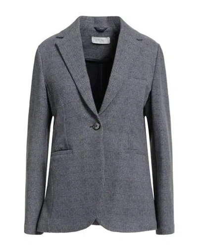 Circolo 1901 Woman Blazer Slate Blue Size 6 Cotton, Elastane