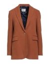 Circolo 1901 Woman Blazer Tan Size 8 Cotton, Elastane