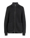 Circolo 1901 Woman Cardigan Charcoal Size S Virgin Wool, Elastane