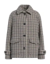 Circolo 1901 Woman Coat Black Size 8 Virgin Wool