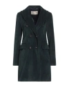 Circolo 1901 Woman Coat Deep Teal Size 8 Cotton, Polyester In Green