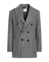 Circolo 1901 Woman Coat Grey Size 8 Virgin Wool
