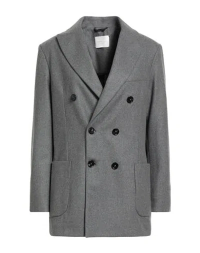 Circolo 1901 Woman Coat Grey Size 8 Virgin Wool