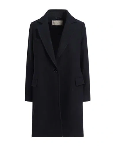 Circolo 1901 Woman Coat Midnight Blue Size 8 Virgin Wool