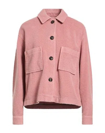 Circolo 1901 Woman Jacket Pink Size 4 Virgin Wool, Polyamide