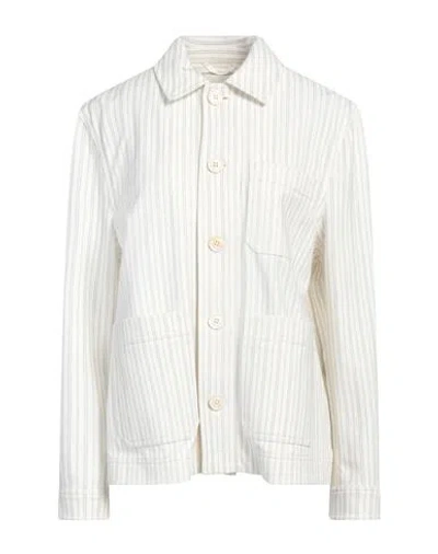 Circolo 1901 Woman Jacket White Size 6 Cotton, Elastane