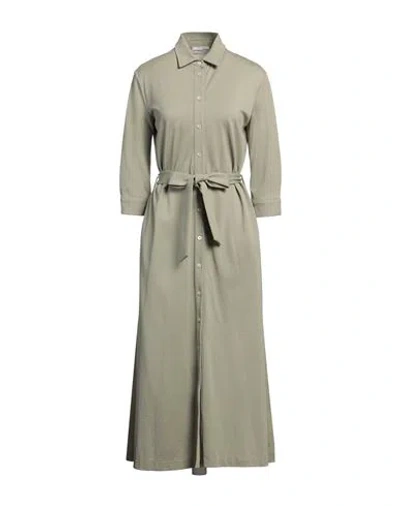 Circolo 1901 Long-sleeve Midi Dress In Green