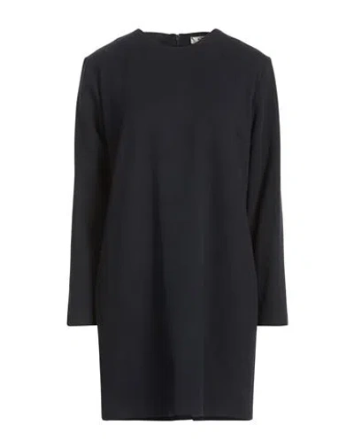 Circolo 1901 Woman Mini Dress Navy Size 12 Cotton, Elastane In Blue