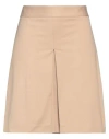 Circolo 1901 Woman Mini Skirt Beige Size 6 Cotton, Elastane In Neutral