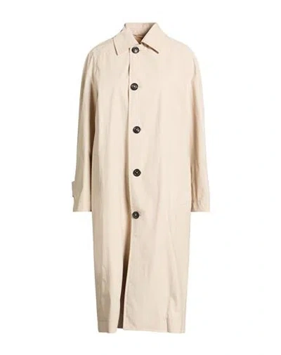Circolo 1901 Woman Overcoat & Trench Coat Beige Size 8 Cotton In Neutral