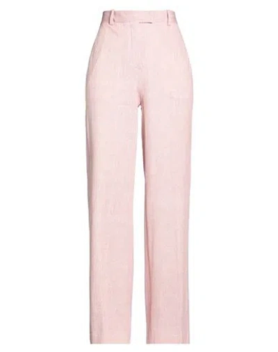 Circolo 1901 Woman Pants Antique Rose Size 12 Cotton, Elastane In Pink