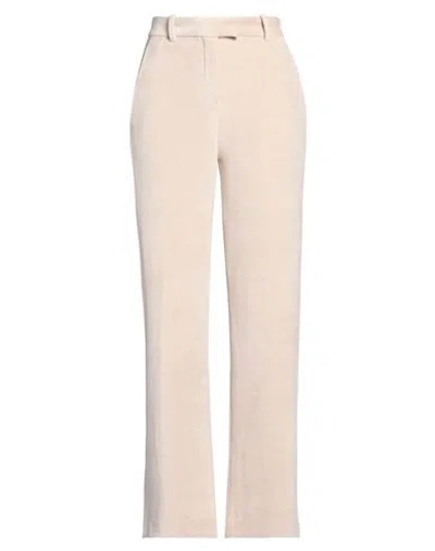 Circolo 1901 Woman Pants Beige Size 12 Cotton, Polyester