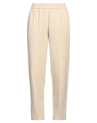 Circolo 1901 Woman Pants Beige Size 6 Cotton, Lycra