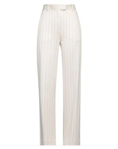 Circolo 1901 Woman Pants Beige Size 10 Linen, Cotton