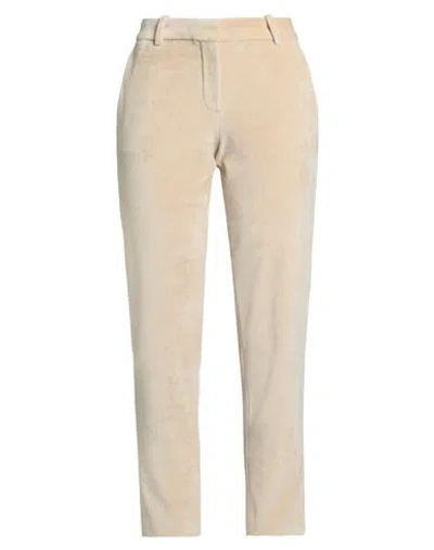 Circolo 1901 Woman Pants Beige Size 8 Cotton, Polyester In Neutral
