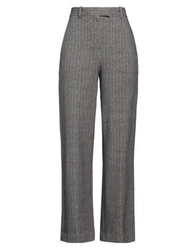 Circolo 1901 Woman Pants Black Size 6 Cotton, Elastane In Gray