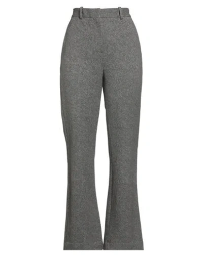 Circolo 1901 Woman Pants Black Size 8 Cotton, Elastane In Gray