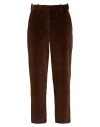 Circolo 1901 Velour Chino Trousers In Brown
