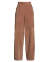 Circolo 1901 Woman Pants Brown Size 6 Cotton, Polyester In Gold
