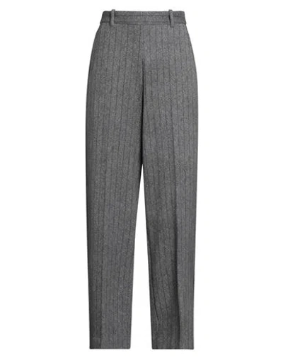 Circolo 1901 Woman Pants Charcoal Size 12 Cotton, Elastane In Gray