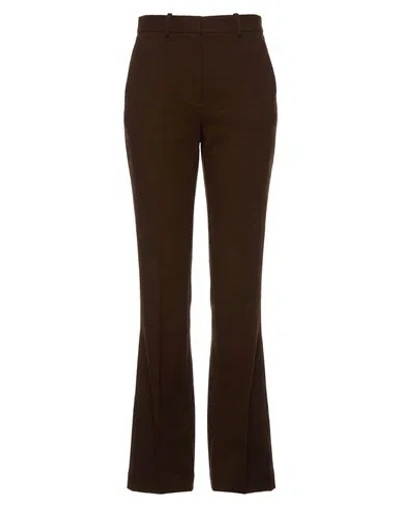Circolo 1901 Woman Pants Chocolate Brown Size 4 Cotton, Elastane