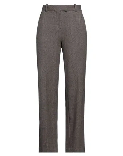 Circolo 1901 Woman Pants Chocolate Brown Size 10 Cotton, Elastane