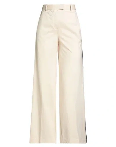 Circolo 1901 Woman Pants Cream Size 2 Cotton, Elastane In White