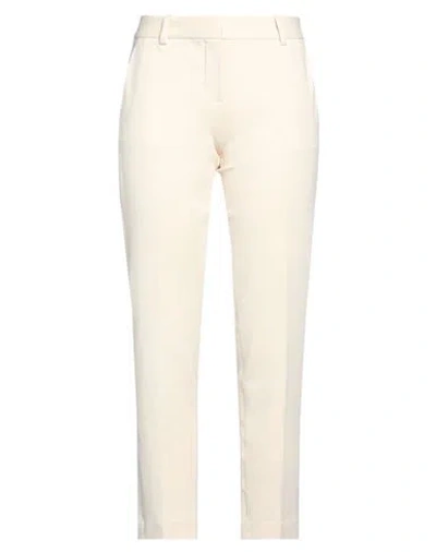 Circolo 1901 Woman Pants Cream Size 2 Cotton, Lycra In White