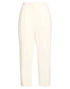 Circolo 1901 Woman Pants Cream Size 4 Cotton, Elastane In Neutral