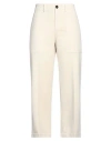 Circolo 1901 Woman Pants Cream Size 4 Cotton, Elastane In White