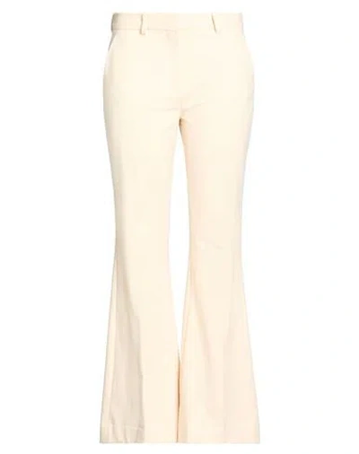 Circolo 1901 Woman Pants Cream Size 6 Cotton, Elastane In White