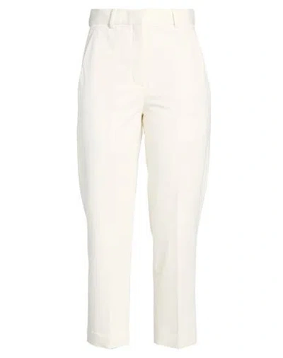Circolo 1901 Woman Pants Cream Size 8 Cotton, Elastane In White