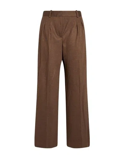 Circolo 1901 Woman Pants Dark Brown Size 2 Virgin Wool, Cashmere, Polyamide In Multi