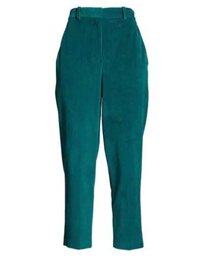 Circolo 1901 Woman Pants Deep Teal Size 10 Cotton, Polyester In Green