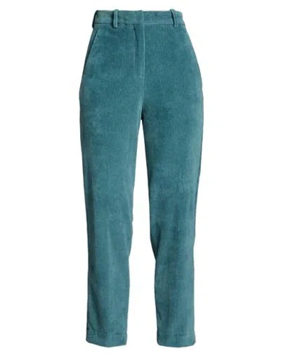 Circolo 1901 Woman Pants Deep Teal Size 2 Cotton, Polyester In Green