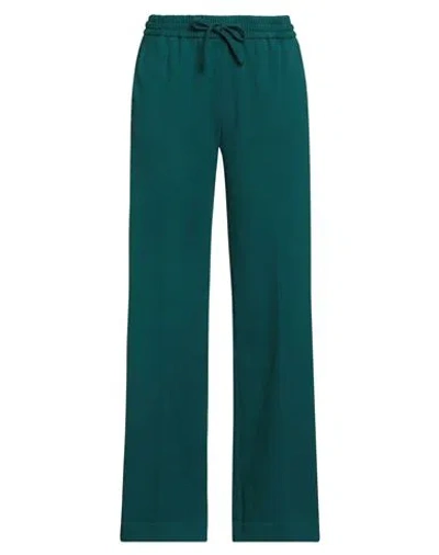 Circolo 1901 Woman Pants Deep Teal Size 6 Cotton, Elastane In Green