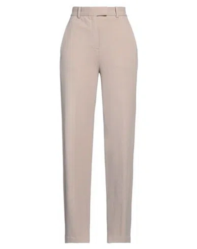 Circolo 1901 Woman Pants Taupe Size 4 Cotton, Elastane In Grey