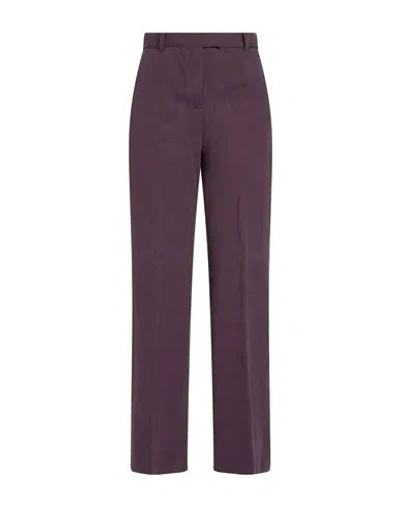 Circolo 1901 Woman Pants Garnet Size 4 Cotton, Elastane In Purple