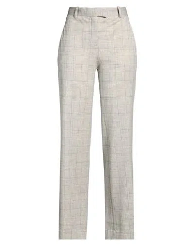 Circolo 1901 Woman Pants Grey Size 12 Cotton, Elastane In Gray