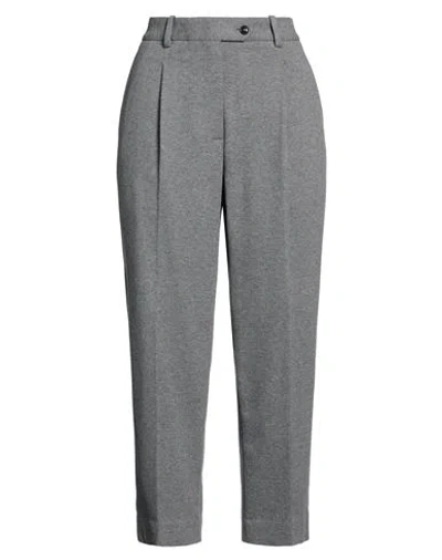 Circolo 1901 Woman Pants Grey Size 6 Cotton, Elastane In Gray